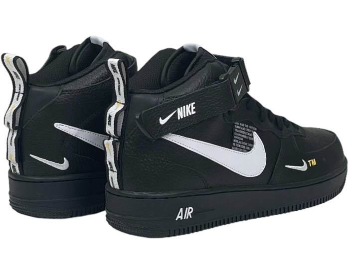 Nike Air Force 1 Mid '07 LV8 Black  с Мехом