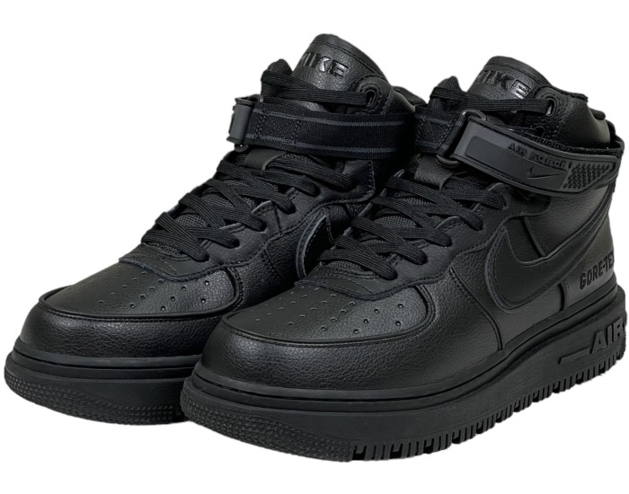 Nike Air Force 1 Gore Tex High Black с мехом
