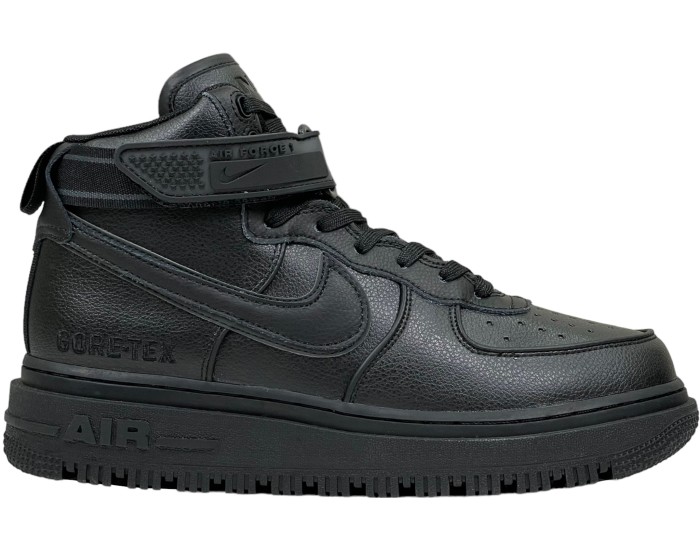 Nike Air Force 1 Gore Tex High Black с мехом