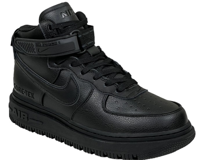 Nike Air Force 1 Gore Tex High Black с мехом