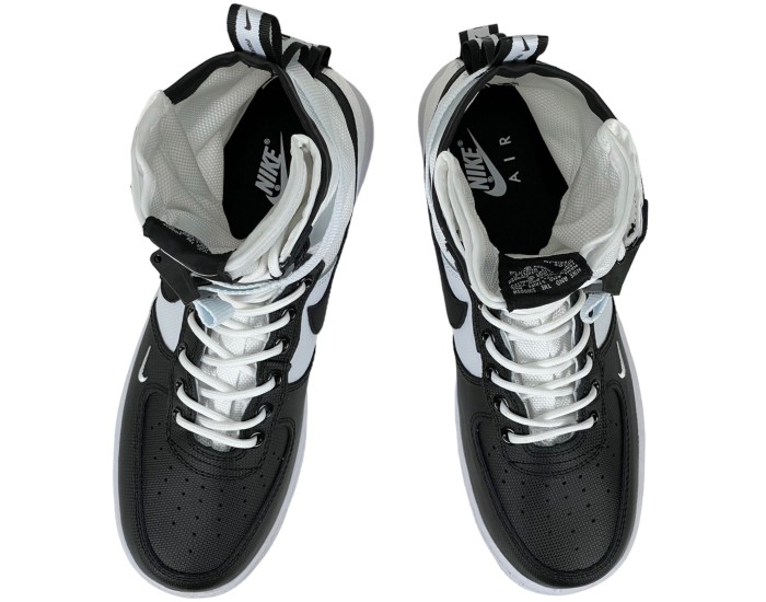 Nike SF Air Force 1 High Panda белые с черным