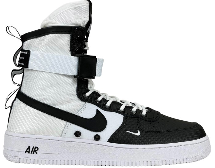 Nike SF Air Force 1 High Panda белые с черным