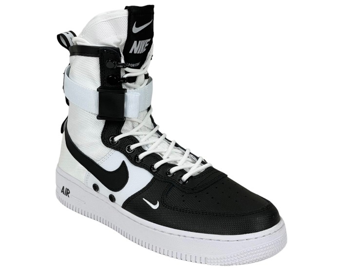 Nike SF Air Force 1 High Panda белые с черным