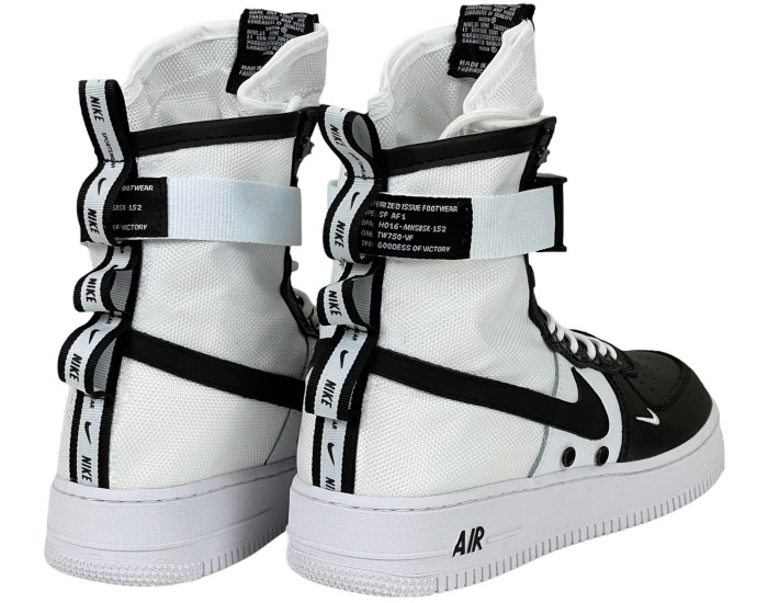 Nike SF Air Force 1 High Panda белые с черным