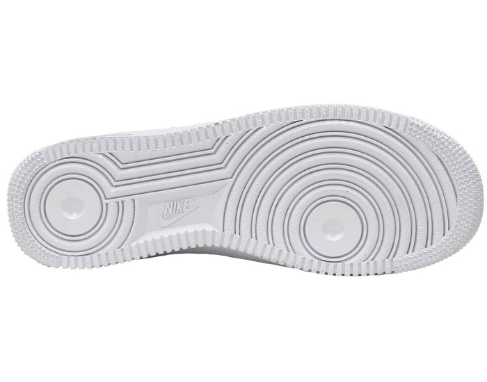 Nike Air Force 1 Low All White с мехом