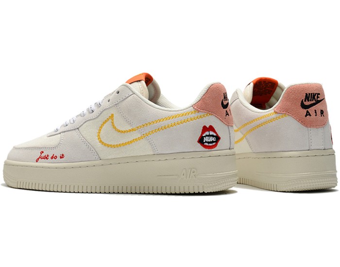 Nike Air Force 1 Low Sail Bleached Coral Solar Flare