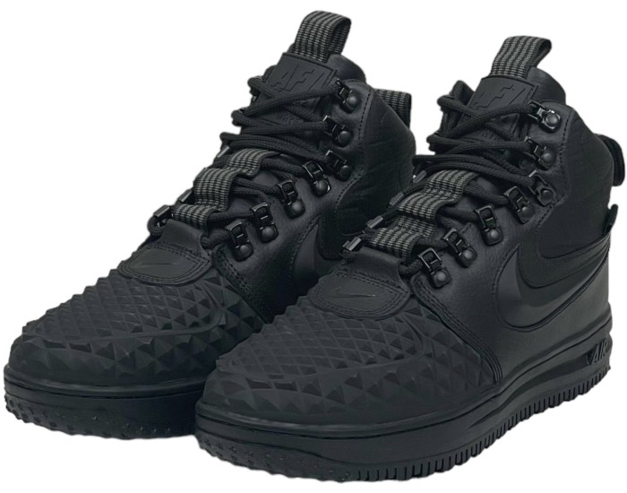Nike Lunar Force 1 Duckboot 17 black черные с мехом