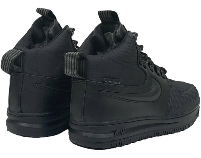 Nike Lunar Force 1 Duckboot 17 black черные с мехом
