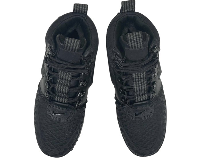 Nike Lunar Force 1 Duckboot 17 black черные с мехом