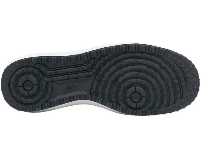 Nike Lunar Force 1 Duckboot Black Grey с мехом