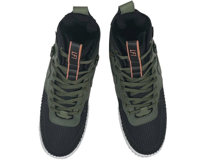Nike Lunar Force 1 Duckboot Dark Loden Green с мехом