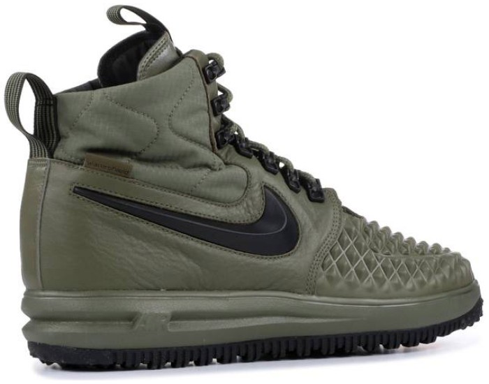 Nike Lunar Force 1 Duckboot Medium Olive с мехом