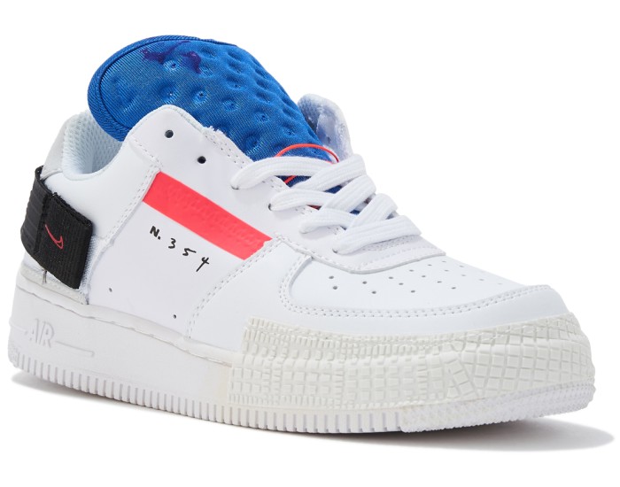 Nike Air Force N 354 Белые с синим