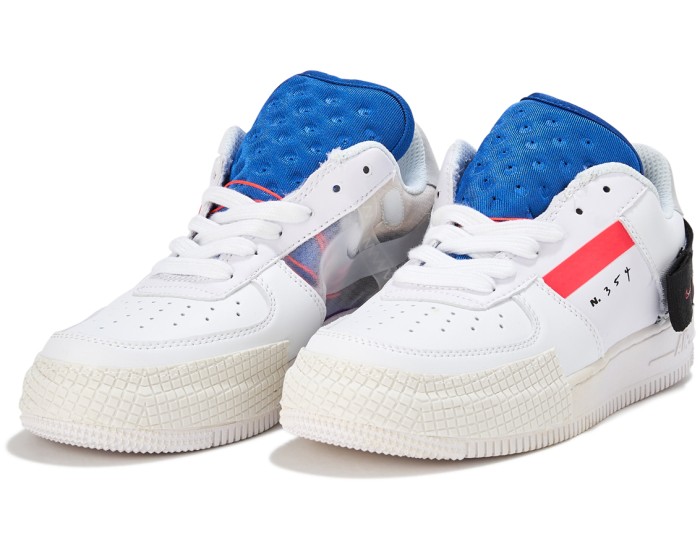 Nike Air Force N 354 Белые с синим