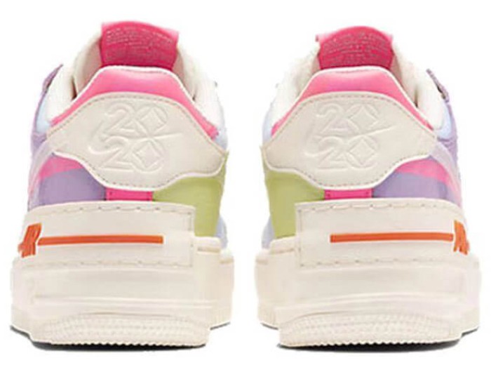 Nike Air Force 1 Shadow Double Swoosh Sail Pink Purple