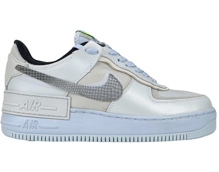 Nike Air Force 1 Shadow Platinum Blue Smoke Grey
