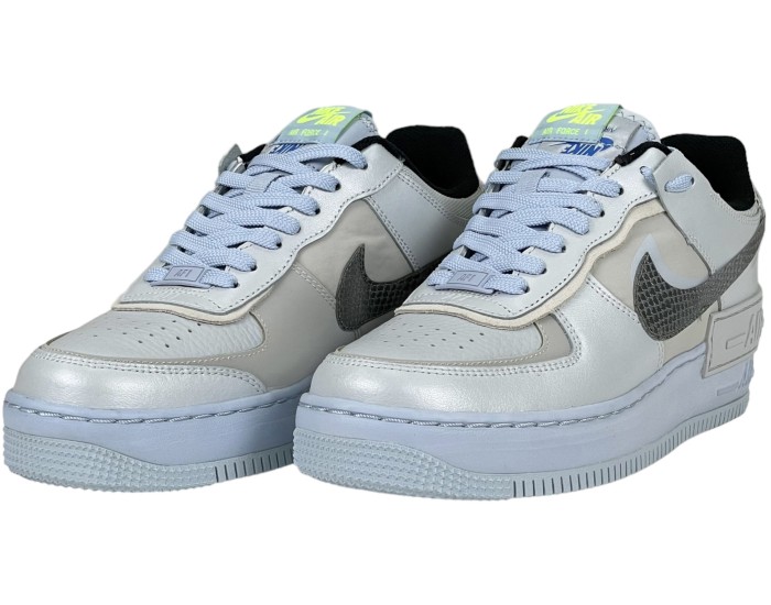 Nike Air Force 1 Shadow Platinum Blue Smoke Grey