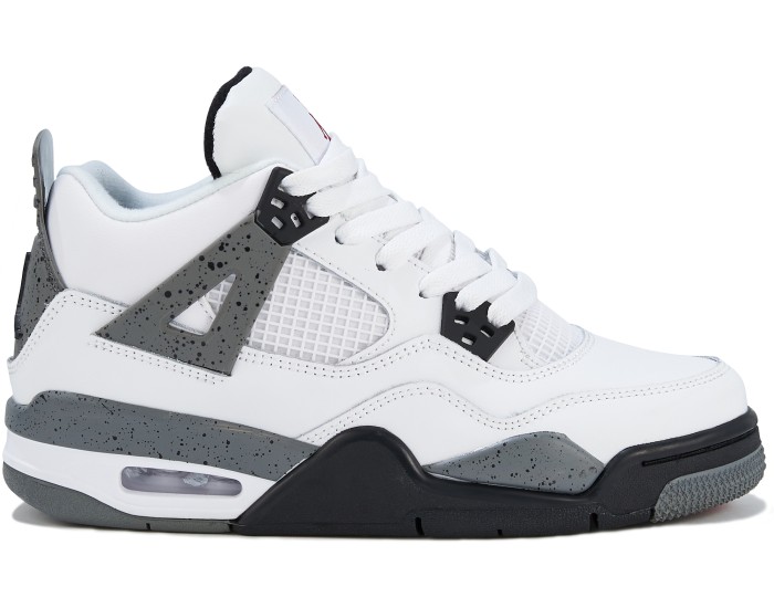 Nike Air Jordan 4 серо-белые