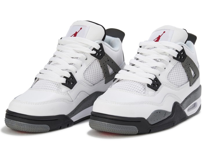 Nike Air Jordan 4 серо-белые