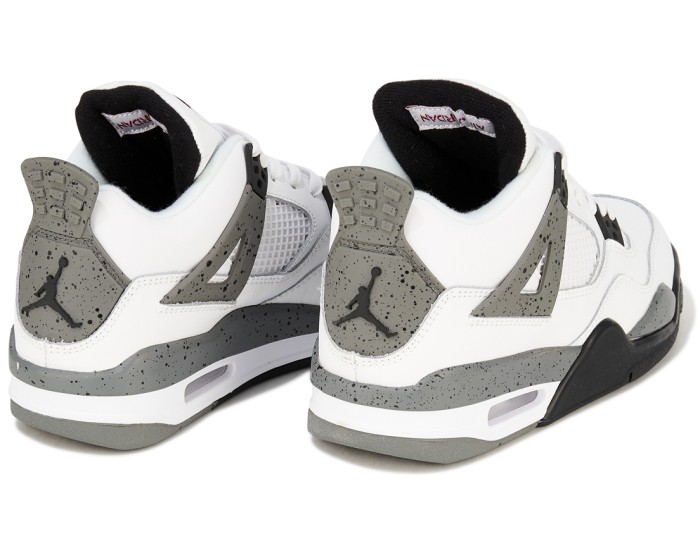 Nike Air Jordan 4 серо-белые