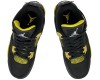 Nike Air Jordan 4 Retro Thunder черные с желтым