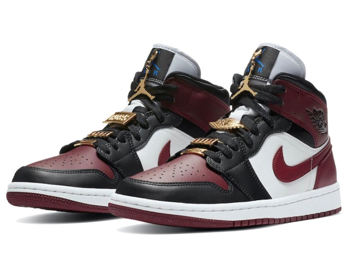 Nike Air Jordan 1 Mid SE Black Dark Beetroot