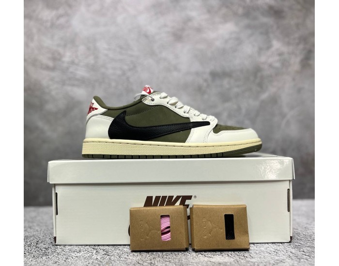 Nike Air Jordan 1 Retro Low OG Travis Scott Olive