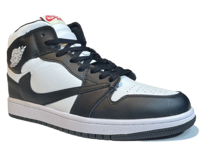 Nike Air Jordan 1 Retro Black/White с Мехом