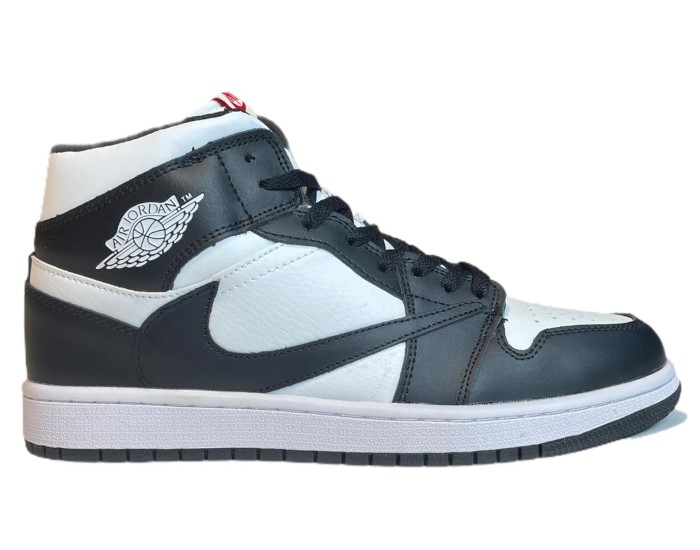 Nike Air Jordan 1 Retro Black/White с Мехом