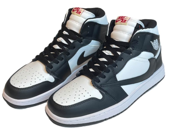 Nike Air Jordan 1 Retro Black/White с Мехом