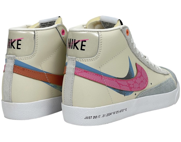 Nike Air Force 1 Blazer Mid 77 Vintage Pale Ivory Hyper Pink