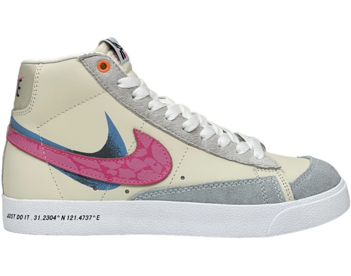 Nike Air Force 1 Blazer Mid 77 Vintage Pale Ivory Hyper Pink