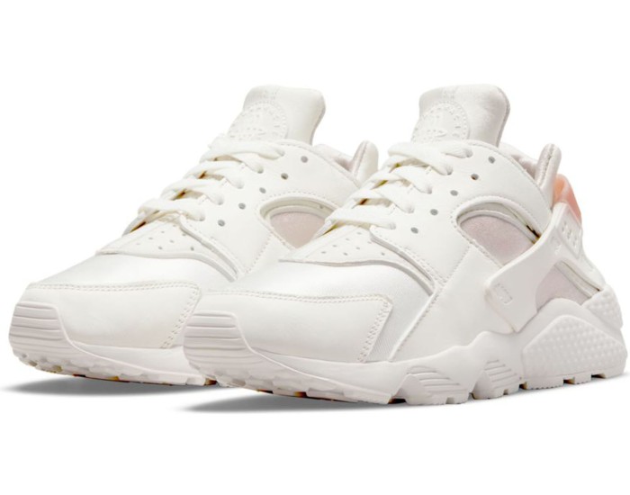 Nike Air Huarache белые с розовым