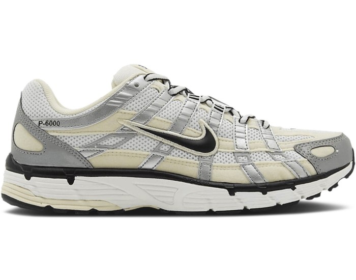 Nike P-6000 Coconut Milk Metallic Silver