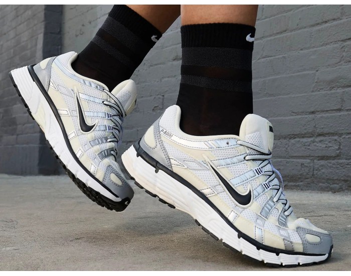 Nike P-6000 Coconut Milk Metallic Silver