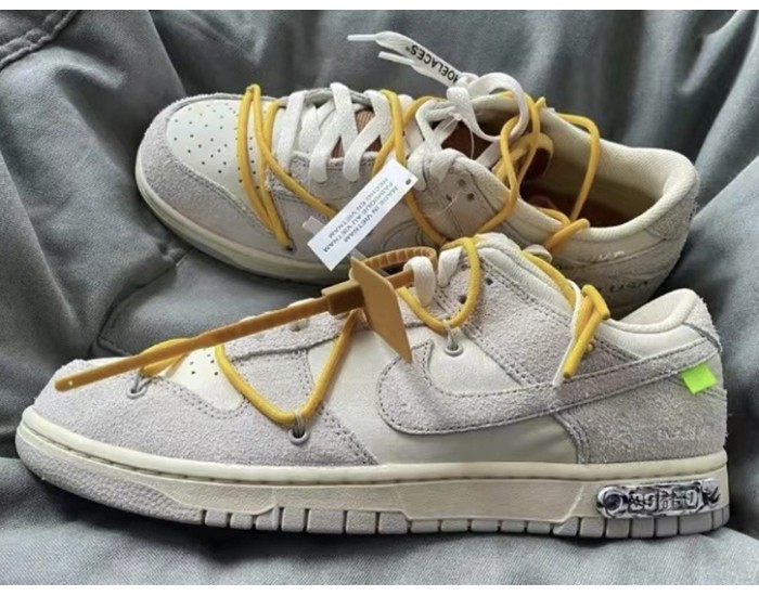Nike SB Dunk Low Off-White серые