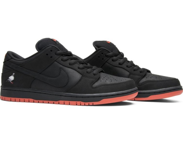 Nike SB Dunk Low Pro Black Pigeon x Jeff Staple с мехом
