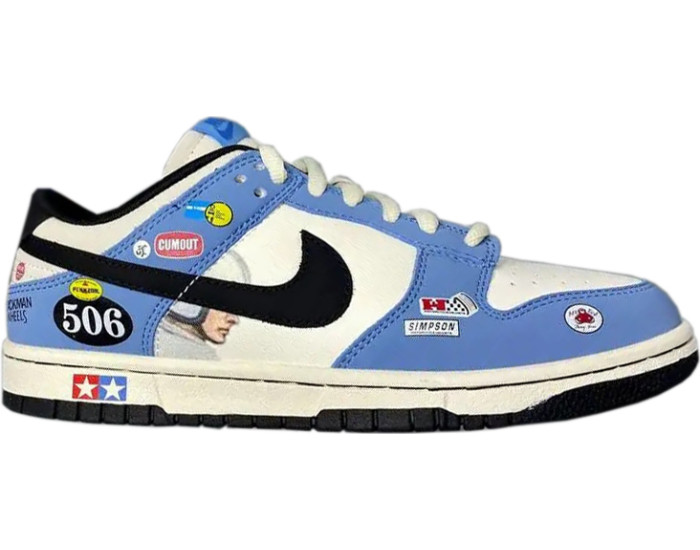 Nike SB Dunk Low Racing Buggy Blue с мехом