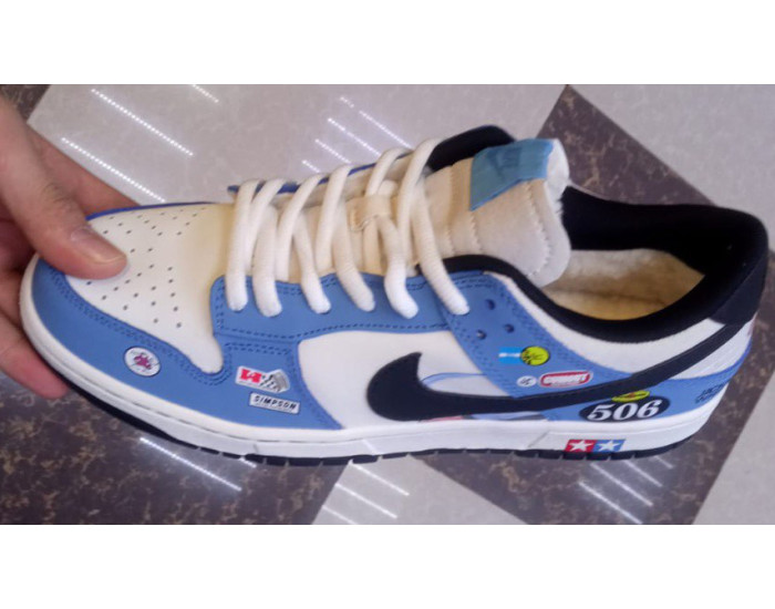 Nike SB Dunk Low Racing Buggy Blue с мехом