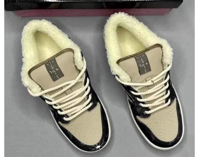 Nike SB Dunk Low Travis Scott Brown с мехом