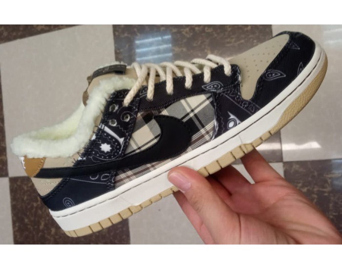 Nike SB Dunk Low Travis Scott Brown с мехом