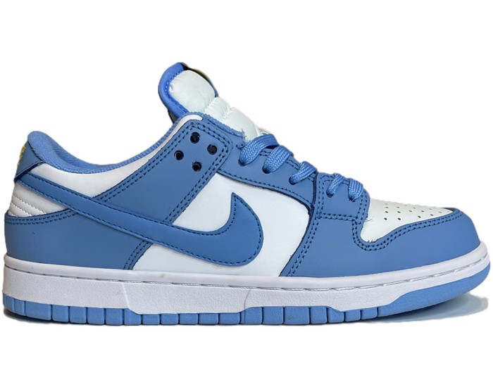 Nike SB Dunk Low Unc Белые с голубым