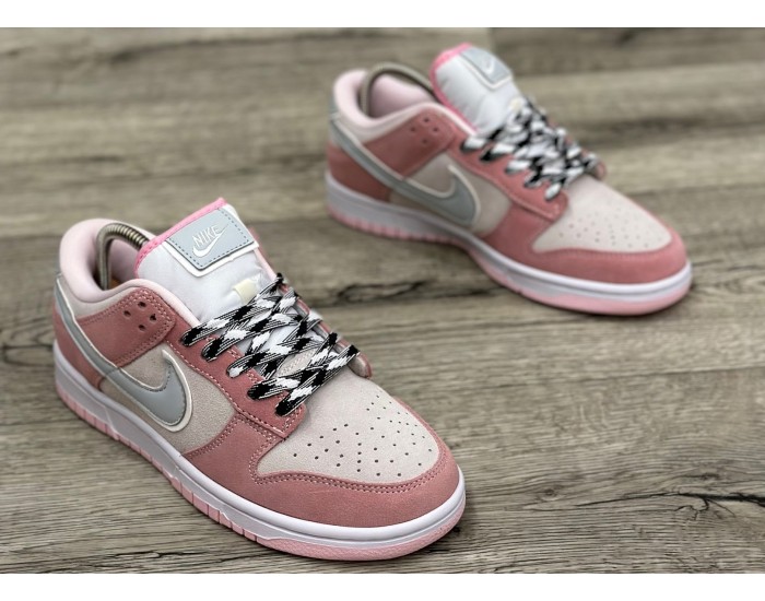 Nike SB Dunk Low White Pink Grey