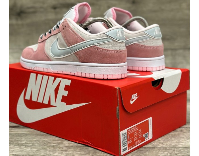 Nike SB Dunk Low White Pink Grey