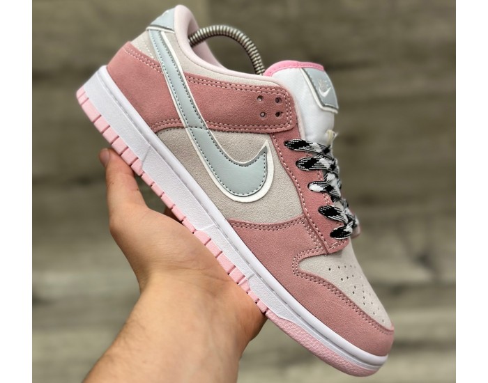 Nike SB Dunk Low White Pink Grey