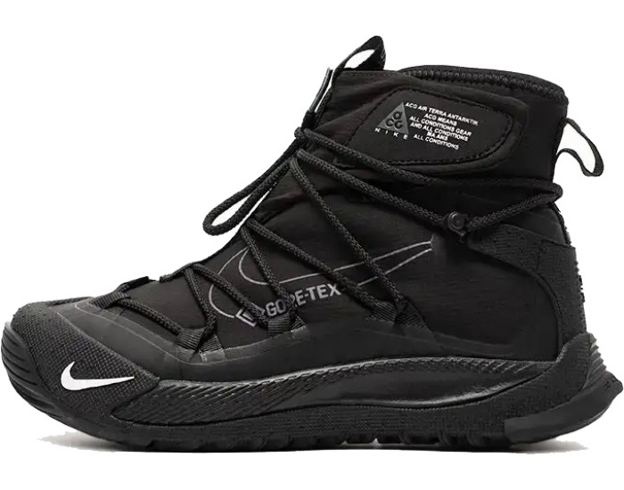 Nike ACG Air Terra Antarktik Black White Fur с мехом