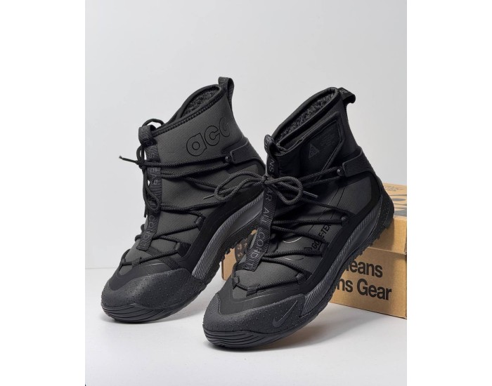 Nike ACG Air Terra Antarktik Grey Black Fur с мехом