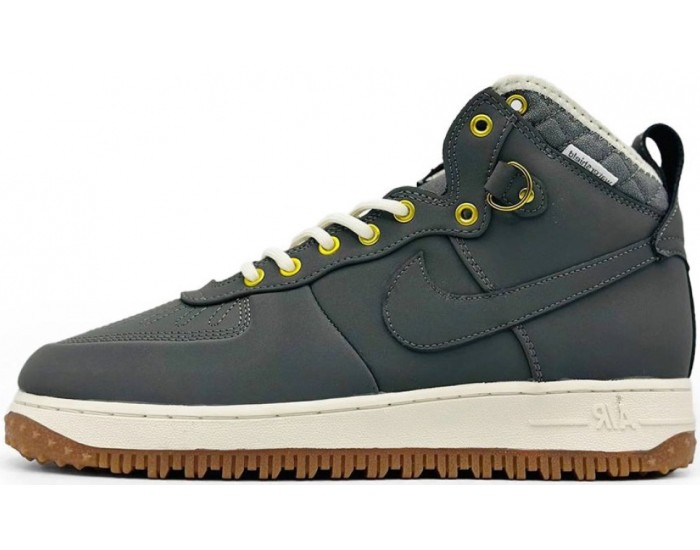 Nike Air Force 1 Duckboot Anthracite Gum Зимние
