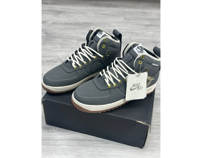 Nike Air Force 1 Duckboot Anthracite Gum Зимние