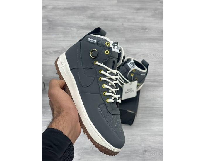 Nike Air Force 1 Duckboot Anthracite Gum Зимние